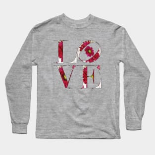LOVE Letters November Birth Month Chrysanthemum Long Sleeve T-Shirt